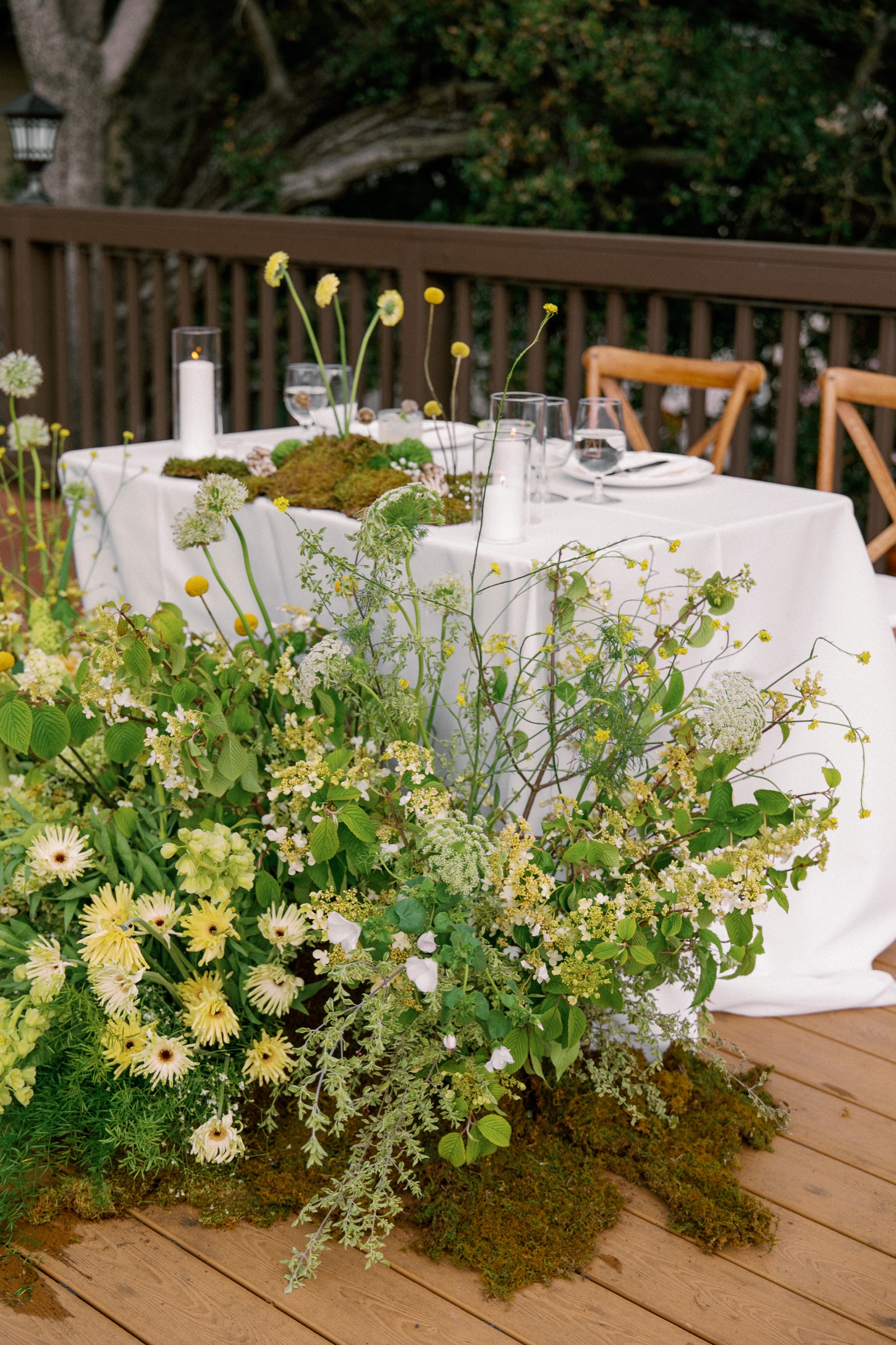 Kristy & Ryan wedding ceremony aisle florals