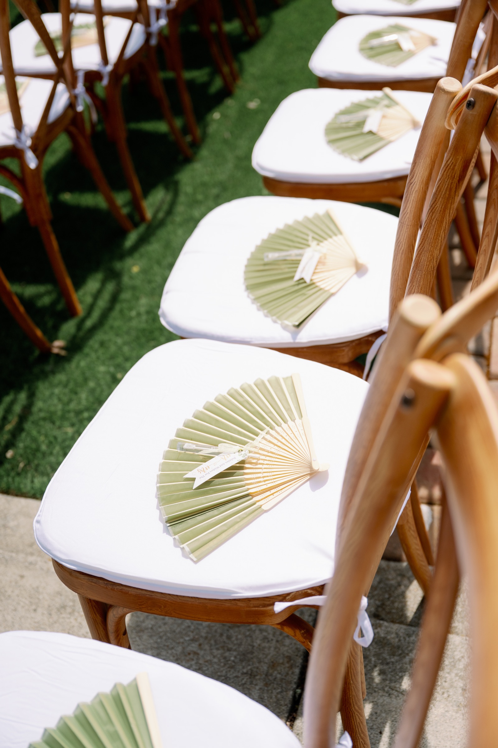 Kristy & Ryan wedding ceremony chairs