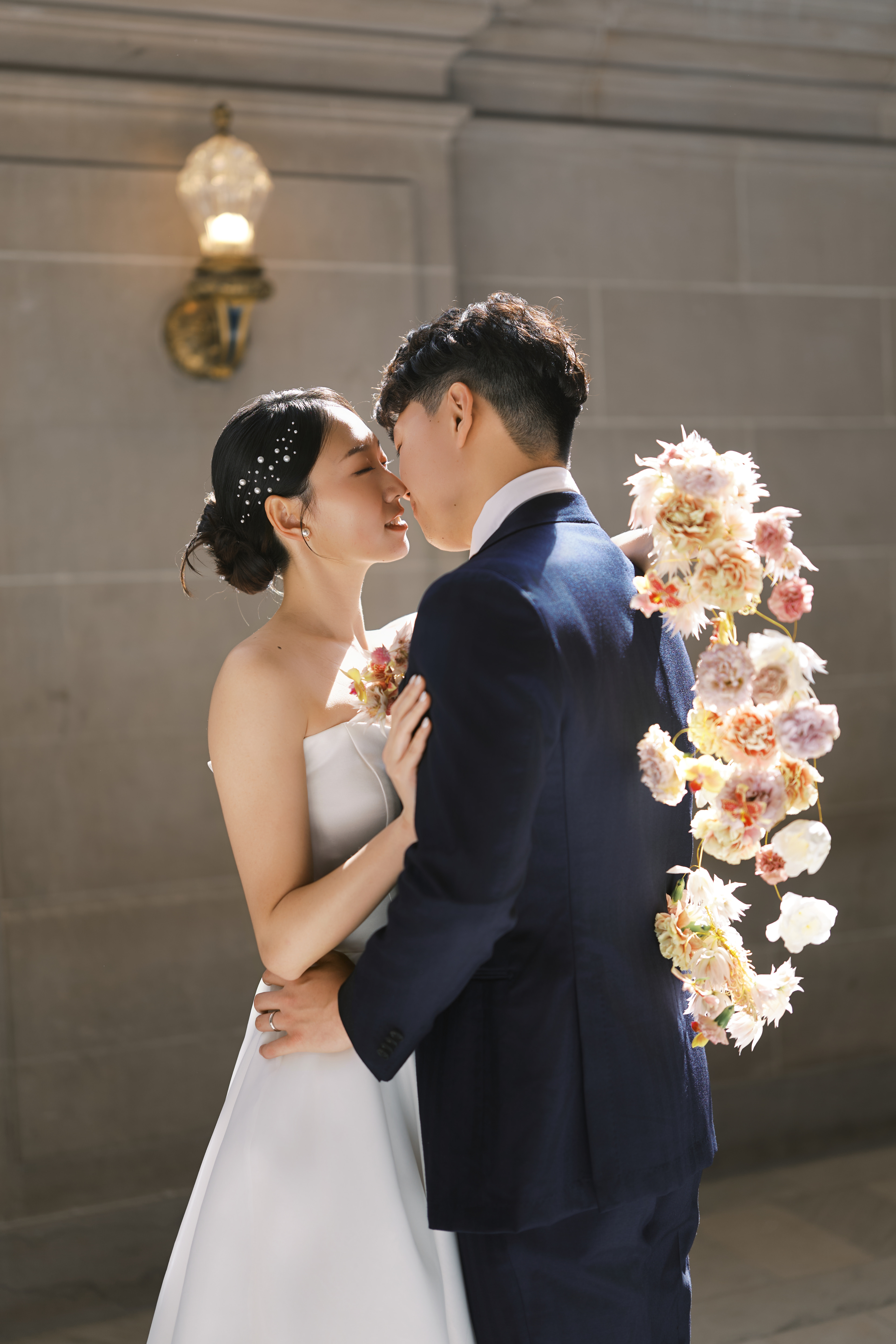 Lynn and Jeffrey portrait at SF City Hall